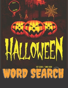 Paperback Halloween Word Search Book: Puzzle For Adults And Kids Book