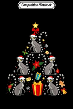Composition Notebook: Lemur Christmas Ornament Tree Funny Gift  Journal/Notebook Blank Lined Ruled 6x9 100 Pages