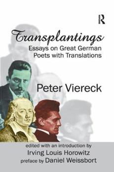 Paperback Transplantings: Essays on Great German Poets with Translations Book