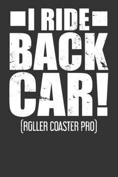 2020 Week To View Dated Planner Diary: 6x9 Inches Paperback I Ride Back Car Roller Coaster Pro