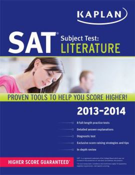 Paperback Kaplan SAT Subject Test Literature 2013-2014 (Kaplan Test Prep) Book