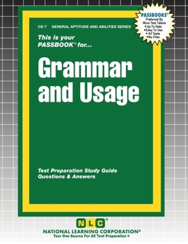 Civil Service Grammar and Usage: Passbooks Study Guide
