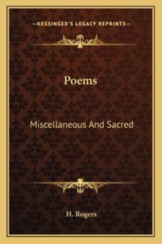 Poems Miscellaneous and Sacred