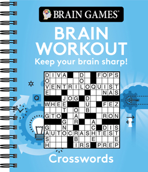 Spiral-bound Brain Games - Brain Workout: Crossword Book