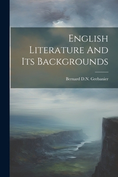 Paperback English Literature And Its Backgrounds Book