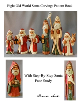 Paperback Eight Old World Santa Carvings Pattern Book