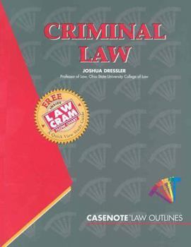Paperback Casenote Outline: Criminal Law: Dressler Book