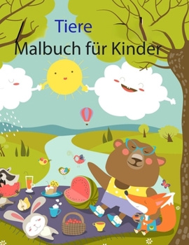 Paperback Tiere Malbuch für Kinder [German] Book