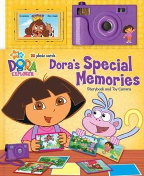 Hardcover Dora's Special Memories: Storybook and Toy Camera [With 20 Photo Cards and Toy Camera] Book