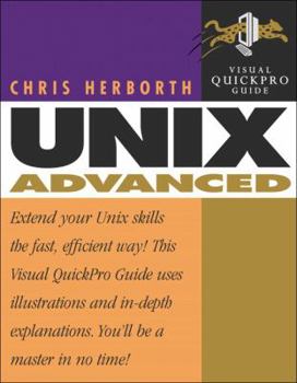 Paperback Unix Advanced: Visual Quickpro Guide Book