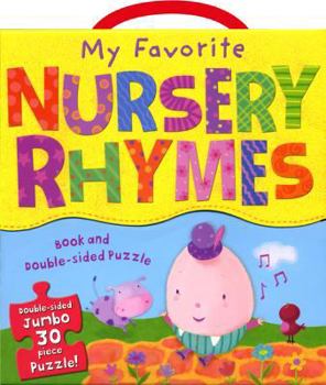 Paperback My Favorite Nursery Rhymes Book and Puzzle Set Book