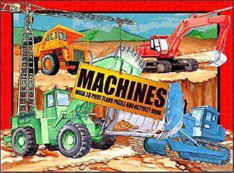 Hardcover Machines: Mega Floor Puzzles Book