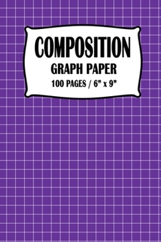 Paperback Composition Graph Paper Notebook: Purple Cover 100 pages 6 x 9 inch Book