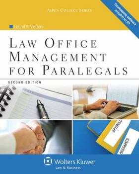 Paperback Law Office Management for Paralegals (Aspen College) Book