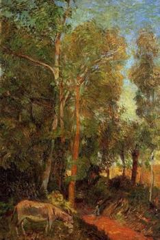 "Donkey by Lane" by Paul Gauguin - 1885: Journal (Blank / Lined)