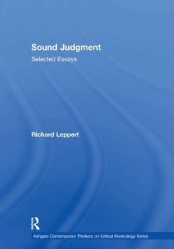 Paperback Sound Judgment: Selected Essays Book