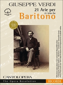 Hardcover Verdi: 21 Arias for Baritone: Cantolopera Collection Book