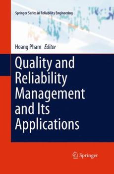 Paperback Quality and Reliability Management and Its Applications Book