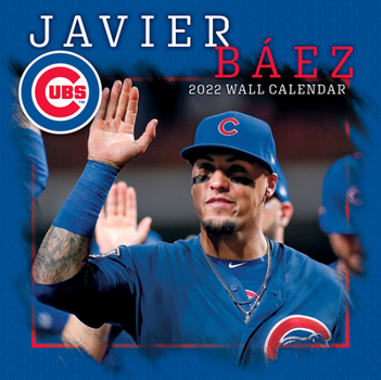 Calendar Chicago Cubs Javier Baez 2022 12x12 Player Wall Calendar Book