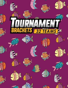 Paperback Tournament Brackets - 32 Teams Book