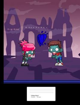 Zombie Love Composition Book : Notebook College Ruled Paper 100 Sheets