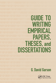 Paperback Guide to Writing Empirical Papers, Theses, and Dissertations Book