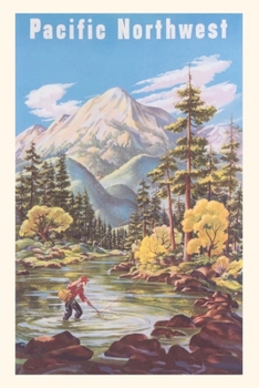 Paperback Vintage Journal Pacific Northwest Travel Poster Book