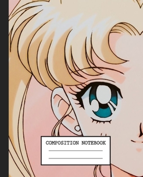 Notebook: Anime Japan Sailor Moon Soft Glossy Cover Graph Paper Pages Book 7.5 x 9.25 Inches 110 Pages