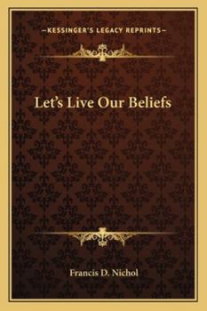 Paperback Let's Live Our Beliefs Book