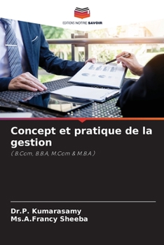 Paperback Concept et pratique de la gestion [French] Book