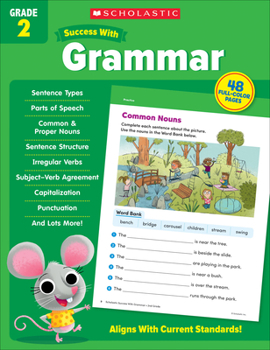 Paperback Scholastic Success with Grammar Grade 2 Workbook Book