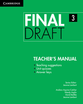 Paperback Final Draft Level 3 Teacher's Manual Book