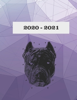 Paperback 2020-2021: American Pitbull Monthly Planner 2020-2021 Book