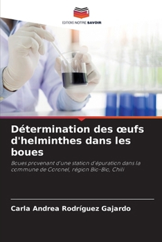 Paperback Détermination des oeufs d'helminthes dans les boues [French] Book
