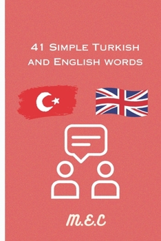 Paperback 41 simple Turkish and English words Book