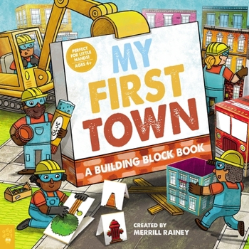 Paperback My First Town: A Building Block Book