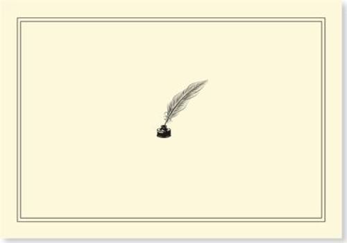 Misc. Note Card Quill Pen & Ink Book