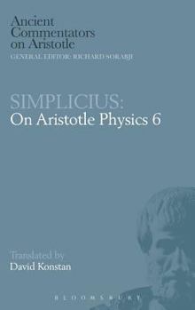 Hardcover Simplicius: On Aristotle Physics 6 Book