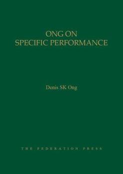 Hardcover Ong on Specific Performance Book