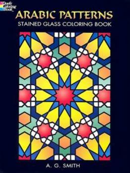 Paperback Arabic Patterns Stained Glass Coloring Book