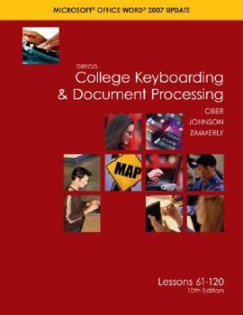 Paperback Gregg College Keyboarding and Document Processing, Word 2007, Kit 2, Lessons 61-120 [With Student Home Software and Textbook, Student Word Manual, Use Book