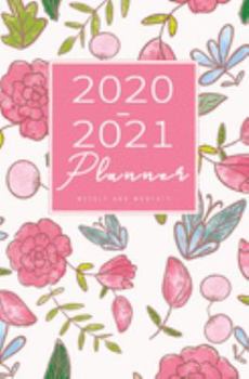 2020-2021 Weekly And Monthly Planner: Calendar Schedule, Squares Quad Ruled Notes, Dot Notes, No Holiday, Flowers Pink (January 2020 through December 2021) Pocket Size 5.25" x 8"