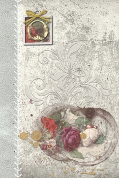 Paperback O: Vintage Roses Journal, personalized monogram initial O blank lined gift notebook - Decorated interior pages Book