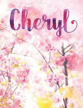 Paperback Cheryl: Personalized Journal - A Pink Cherry Blossom Diary Book