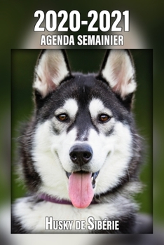 2020-2021 Agenda Semainier Husky de Sibérie: A5, 221 Pages | 24 Mois | Planificateur & Organiseur | Calendrier | Une double page par semaine | Journal | Agenda | En Francais (French Edition)