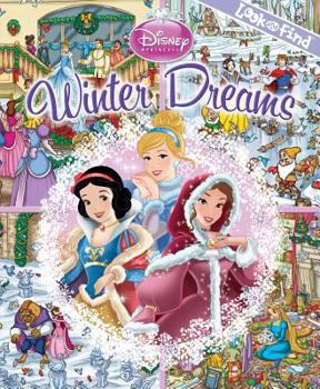 Hardcover Look and Find Disney Princess Winter Dreams Book