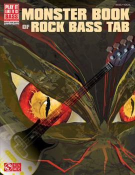 Paperback Monster Book of Rock Bass Tab Book