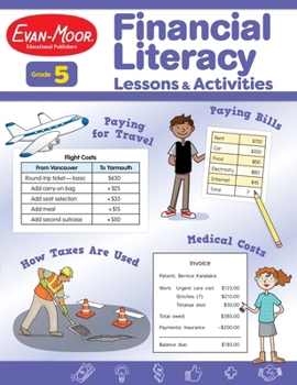 Paperback Financial Literacy Lessons and Activities, Grade 5 Teacher Resource Book