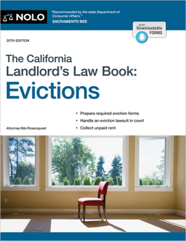 Paperback The California Landlord's Law Book: Evictions: Evictions Book