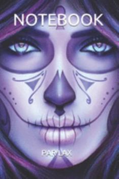 NOTEBOOK: Dia De Los Muertos Sugar Skull Day of the dead - Large 6 x 9 - Blush Notes 120 Pages